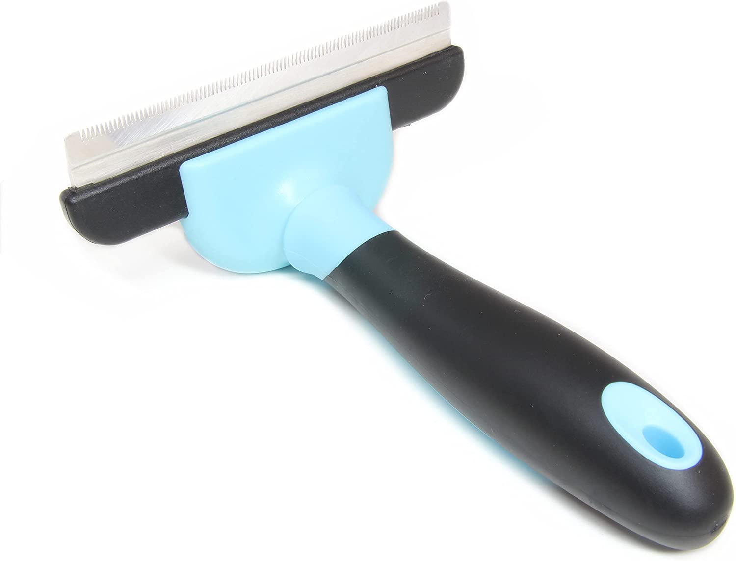 Pet brush with clearance razor